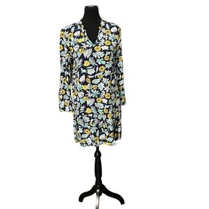 Loft Outlet long sleeve dress with drop waist, size medium petite